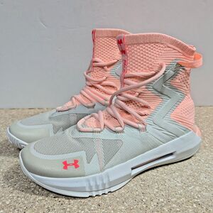 Under Armour Highlight Ace 2.0 Women's Volleyball Shoes Size 8.5 Pink Grey